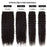 Curly Clip-In Hair Extension 4pcs Human Hair Blend Blonde Ombré Brown Full Head Hair Extensions