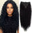 Curly Clip-In Hair Extension 4pcs Human Hair Blend Blonde Ombré Brown Full Head Hair Extensions