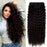 Curly Clip-In Hair Extension 4pcs Human Hair Blend Blonde Ombré Brown Full Head Hair Extensions