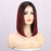 Ins Hot Short Bob Ombre Burgundy Mini Lace Wigs