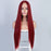 Long Straight red Mini Lace Wigs for Women