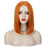 Ins Hot Orange Short Bob Mini Lace Front Wigs