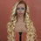 Blonde Ombre Wig Body Wave Human Hair Lace Front Wig With Dark Roots