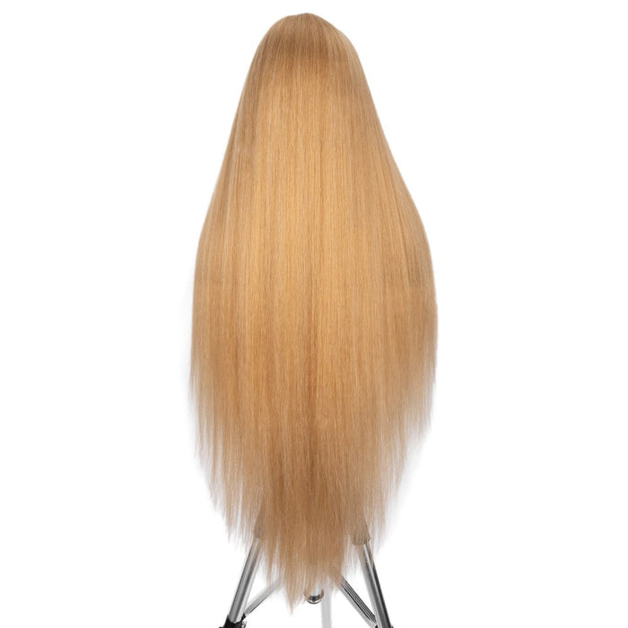 Scalp lace new straight Heat Resistant Fiber Human Hair Wigs