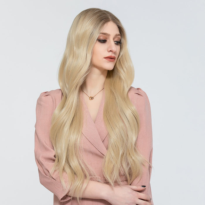 Long Wavy Lace Synthetic Heat Resistant Human Hair Wig