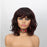 Shoulder length Loose Bob Wavy Curl Human Hair Wig