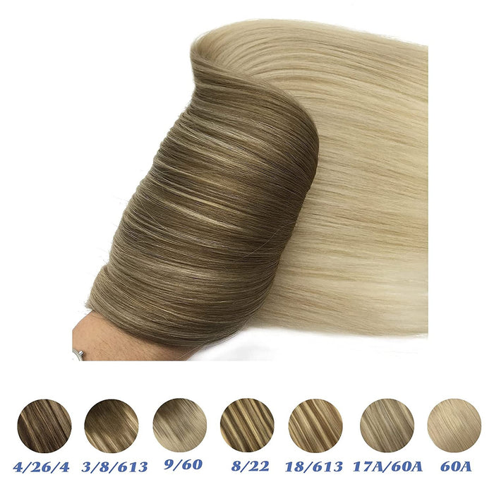 Invisible Seamless Clip in Hair Extension Human Hair