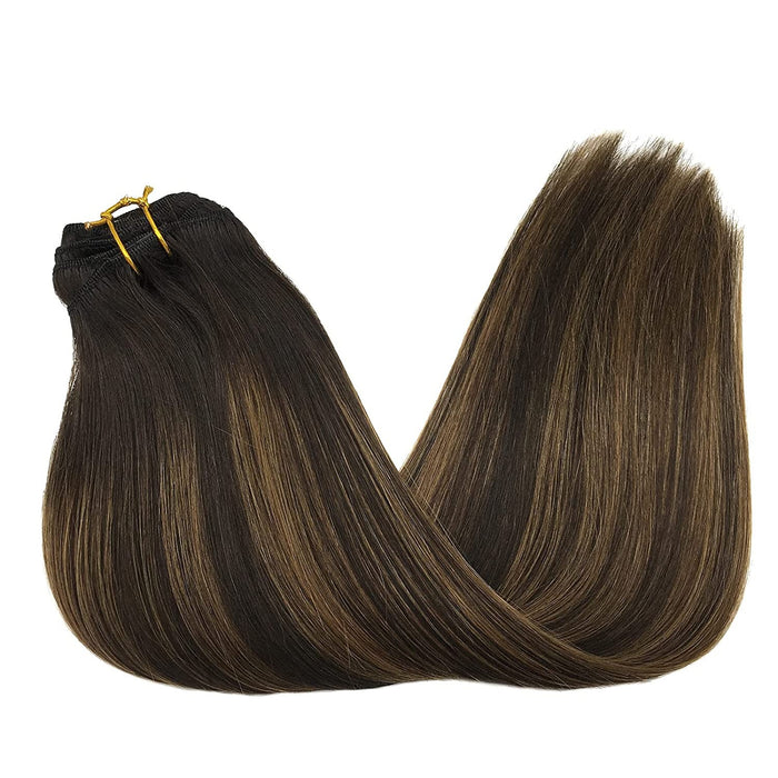 Invisible Seamless Clip in Hair Extension Human Hair