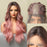 Synthetic Front Lace HD Brightness Human Hir Wigs