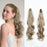 Long Wavy Curly Clip Claw Extension Jaw Clip Ponytail Hairpiece Synthetic Pony Tail