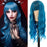 Long Wavy Wig with Bangs for Women