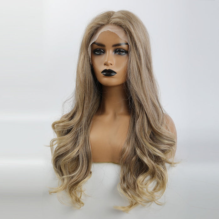 Long Body Wave Synthetic Lace Front Wig Human Hir Wigs