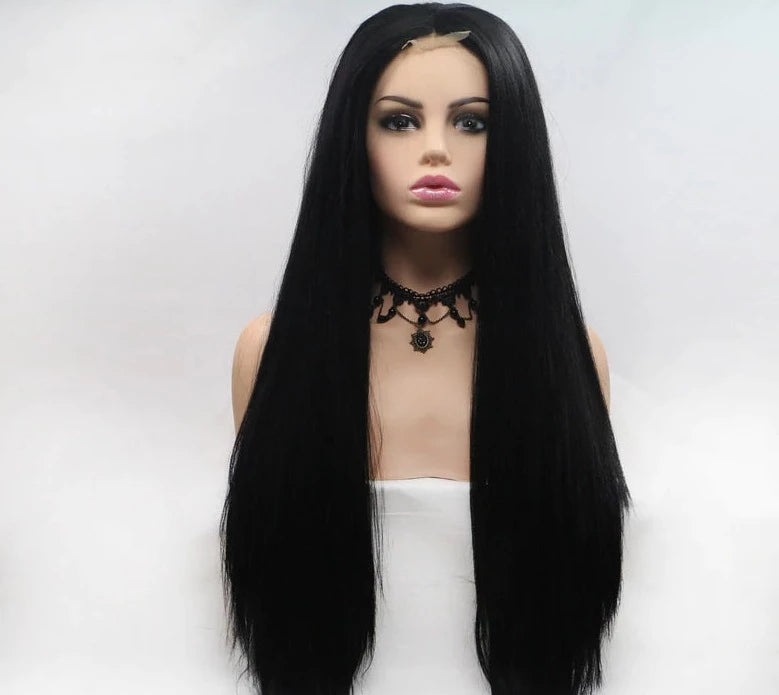 2021 Black Hot Straight Mini Lace Front Wigs