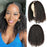 Kinky Curly U Part Wigs Human Hair V Part Wig Real Scalp Thin Part Wigs