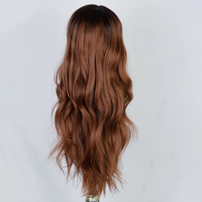 INS Hot Dark Brown T- Lace Front Wig