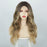 Ins Hot Long Curly Mini Lace Front Mixed Blonde Wigs