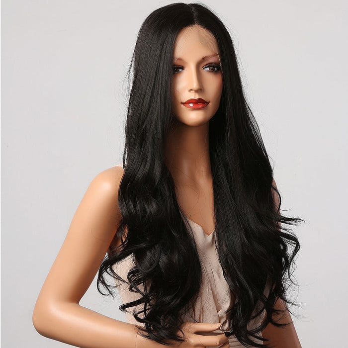 Long Wavy Lace Front Human Hiar Wigs for Black Women