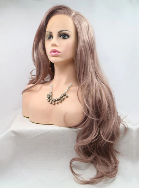 Dusky Rose Synthetic Lace Front Wig