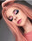 Lala mixed peach pink synthetic lace front wig