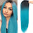 2021 Black to Blue Straight Mini Lace Front Wigs