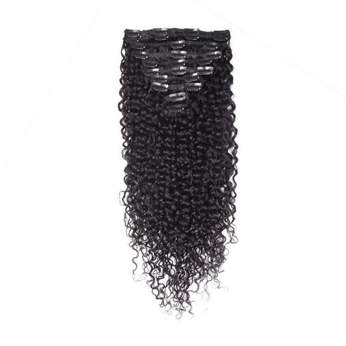 2022 hot trend raw virgin kinky curly human hair curly clip in extension