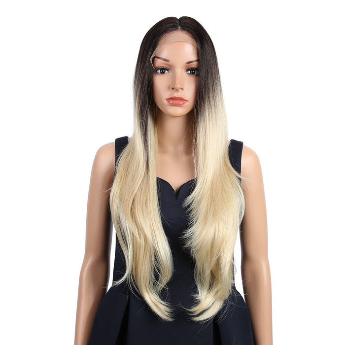 Synthetic Front Straight Wave Wigs