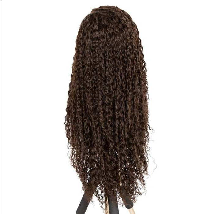 Long Wavy Lace Front Curl Heat Resistant Human Hair Wigs