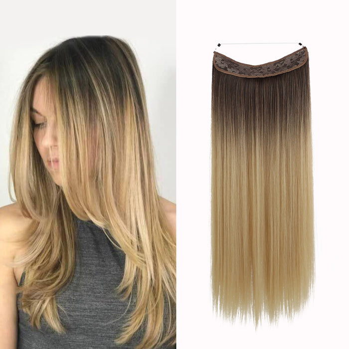 Hair Extensions One Pieces Straight Curly Wavy Clip in on Hair Extensions Synthetic for Women