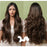 Wave T Part Front Lace Glueless Natural Human Hair Wigs