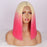 Ins Hot Ombre Blonde Pink Bob Mini Lace Wigs