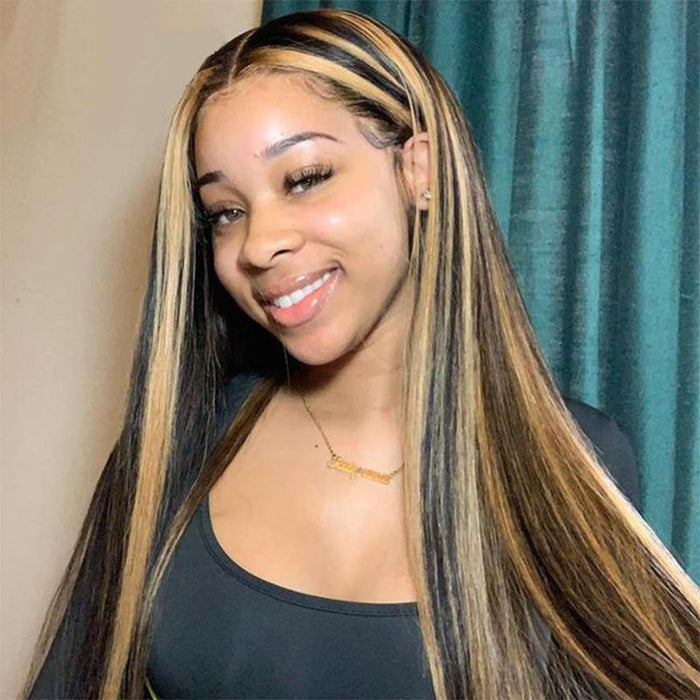 Mixed Color Straight Hot Mini Lace Front Wig