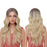 Long Curly Lace Front Synthetic Heat Resistant Fibre Human Hair Wig