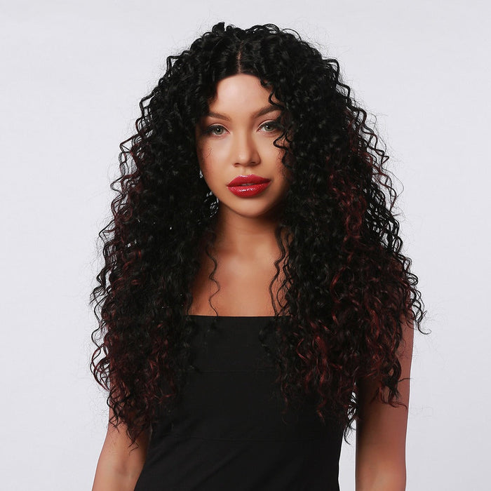 Curly Long Lace Synthetic Heat Resistant jumbo Human Hair Wig