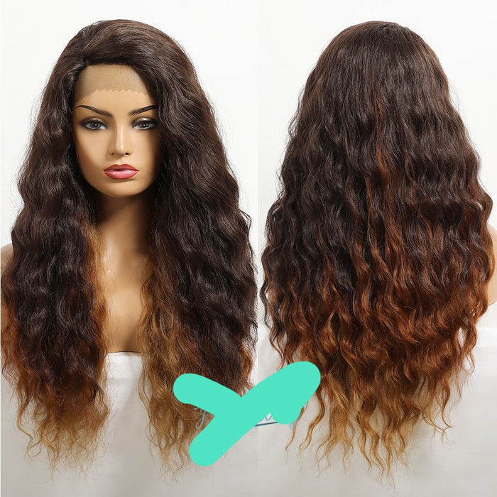 Long Lace Wavy Front Lace Swiss Human Hair Wig