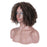 Short Curly Colored Synthetic Human Hair Wig