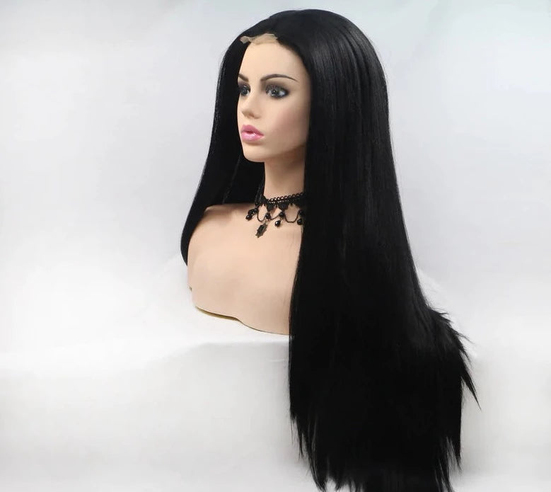 2021 Black Hot Straight Mini Lace Front Wigs