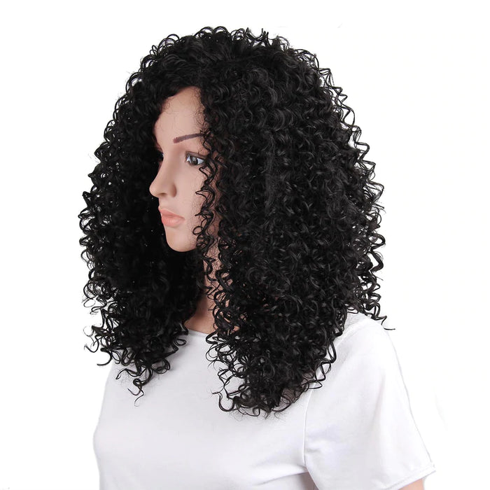 Synthetic Curly Black Wig for Women