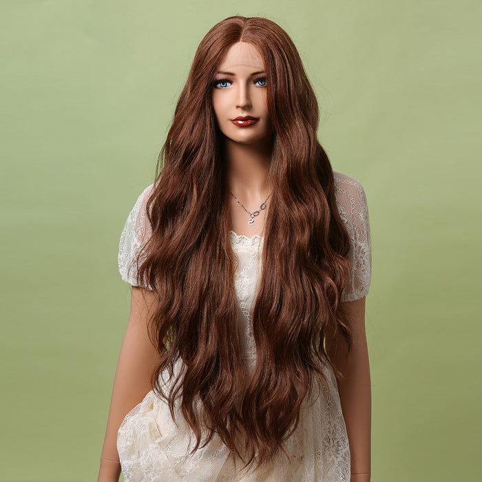 Lace Frontal Heat Resistant Fiber Human Hair Wig