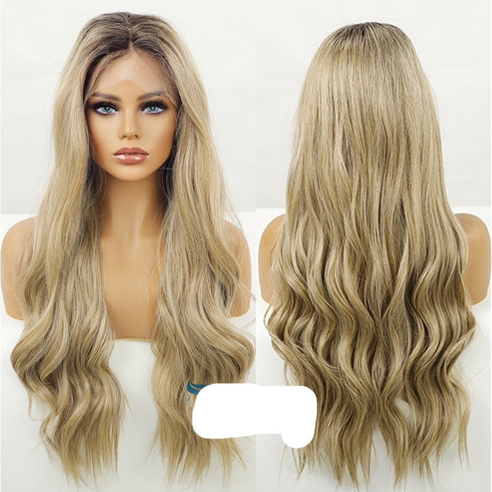 Medium Length Lace High Density Heat Resistant Human Hiar Wigs