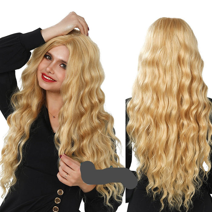 Long Water Wavy High Density Heat Resistant Human Hiar Wigs