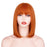 Ins Hot White Short Bob With Flat Bangs Wigs