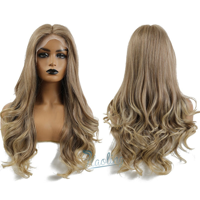 Long Body Wave Synthetic Lace Front Wig Human Hir Wigs