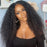 Kinky Curly U Part Wigs Human Hair V Part Wig Real Scalp Thin Part Wigs