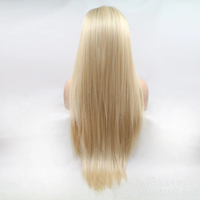 2021 Blonde Straight Mini Lace Front Wigs