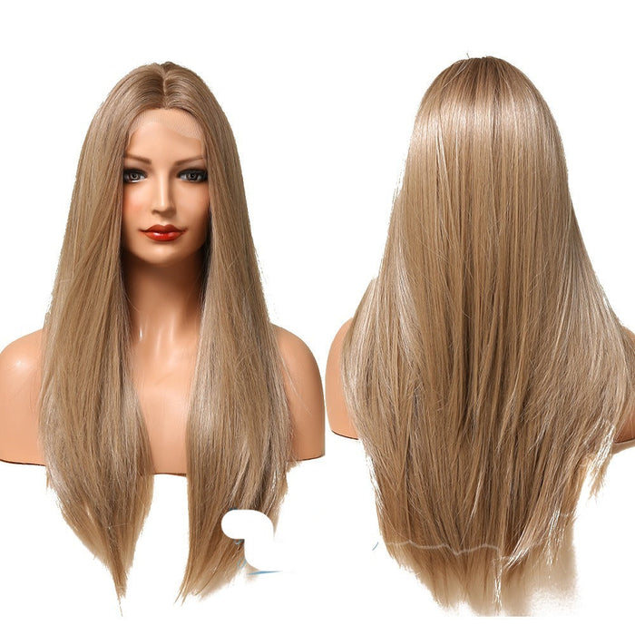 Long Wavy Lace Front Synthetic Human Hir Wigs