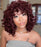 Fashion Girl High Temperature Fiber Short Curly Black Mixed Brown Wigs