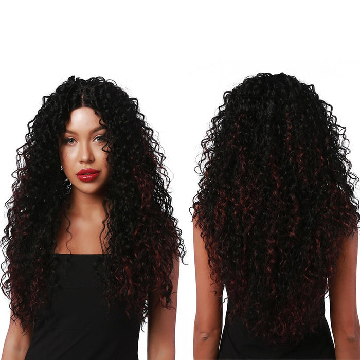 Curly Long Lace Synthetic Heat Resistant jumbo Human Hair Wig