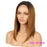 Front Lace Long Straight Human  Hair Wigs for Black Woman