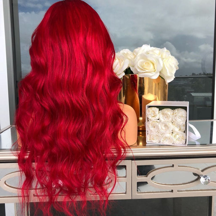 2022 Hot Vibrant Red Wig