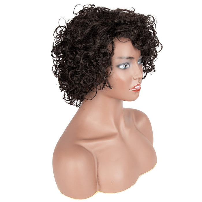 Thick Afro Kinky Curl Pixie Cut Machine Made Wigs